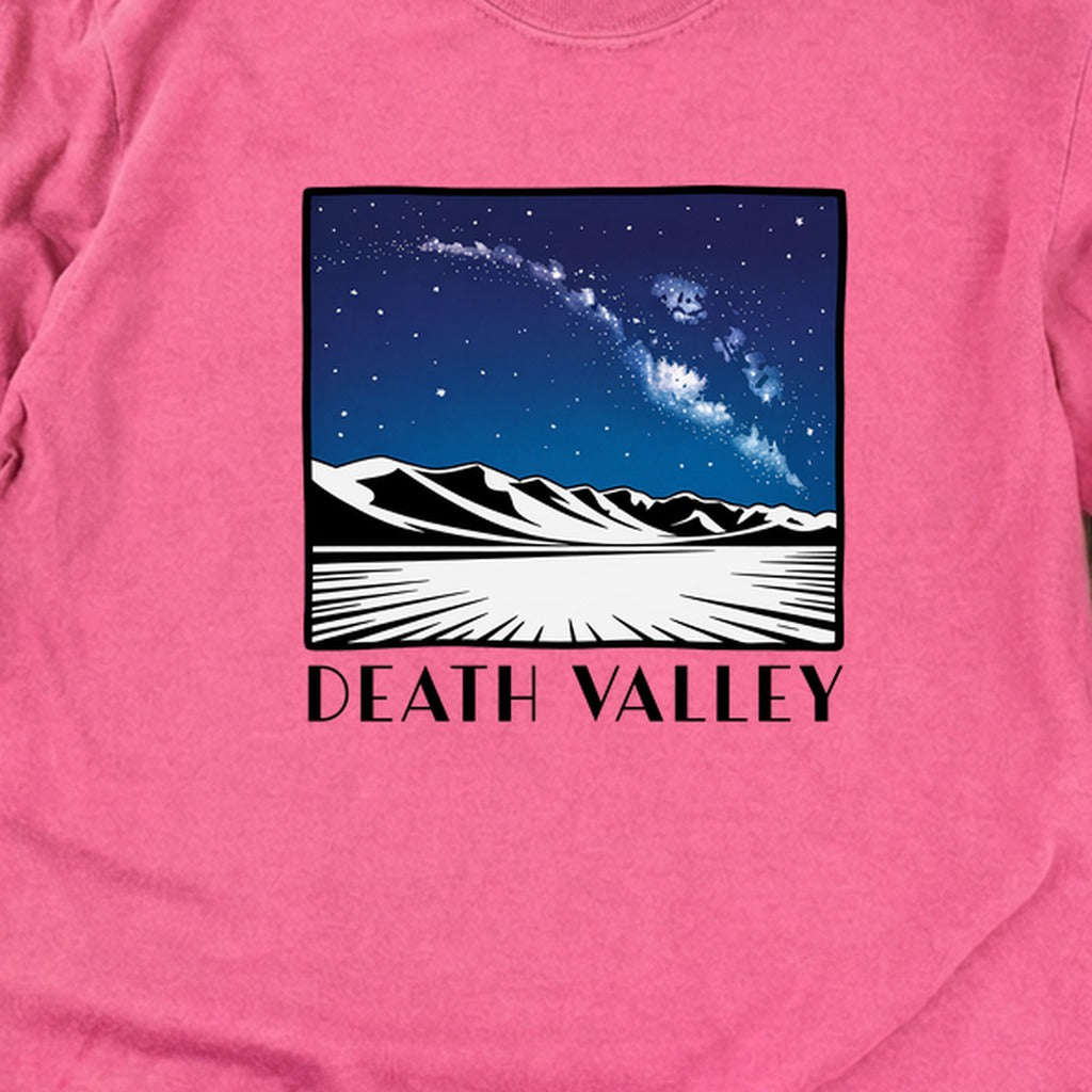 Death Valley National Park at Night Cotton Long Sleeve