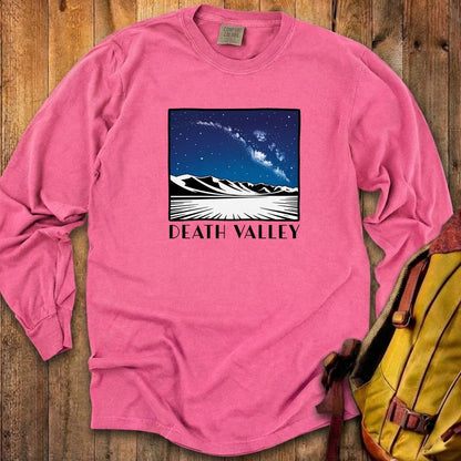 Death Valley National Park at Night Cotton Long Sleeve