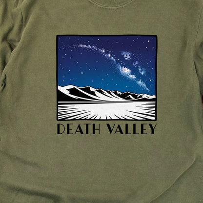 Death Valley National Park at Night Cotton Long Sleeve