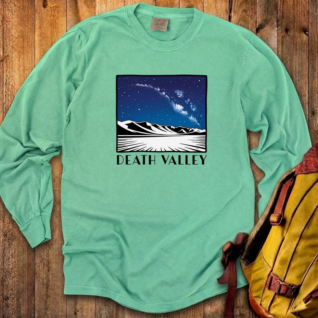 Death Valley National Park at Night Cotton Long Sleeve