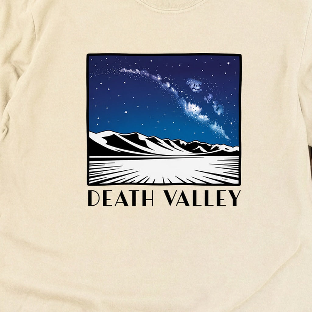 Death Valley National Park at Night Cotton Long Sleeve