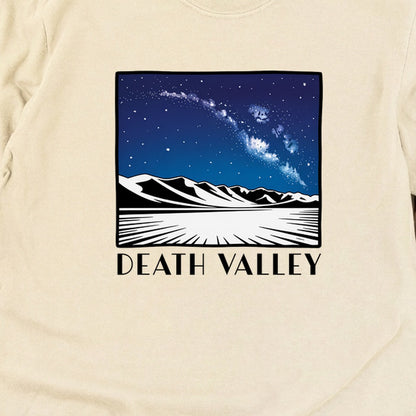 Death Valley National Park at Night Cotton Long Sleeve