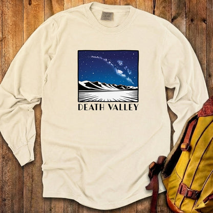 Death Valley National Park at Night Cotton Long Sleeve