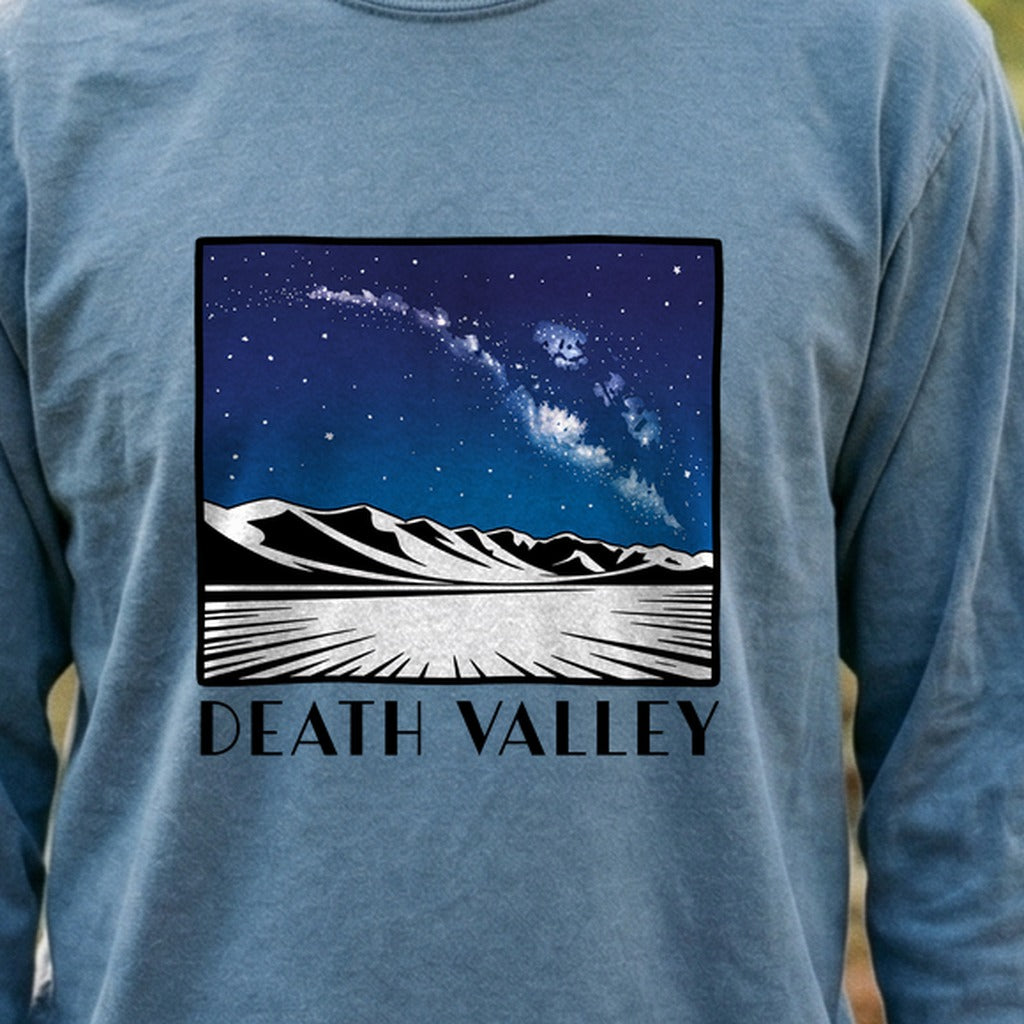 Death Valley National Park at Night Cotton Long Sleeve