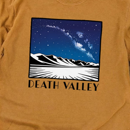 Death Valley National Park at Night Cotton Long Sleeve