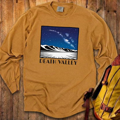 Death Valley National Park at Night Cotton Long Sleeve