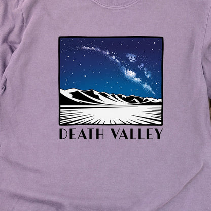 Death Valley National Park at Night Cotton Long Sleeve