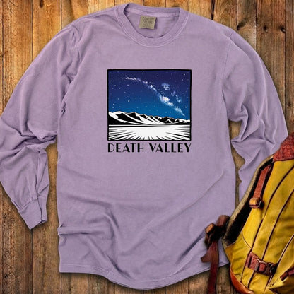 Death Valley National Park at Night Cotton Long Sleeve