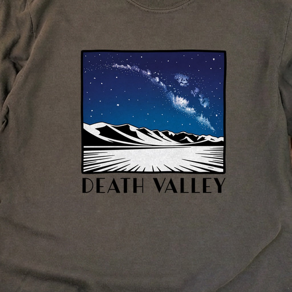 Death Valley National Park at Night Cotton Long Sleeve