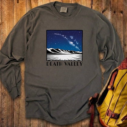 Death Valley National Park at Night Cotton Long Sleeve
