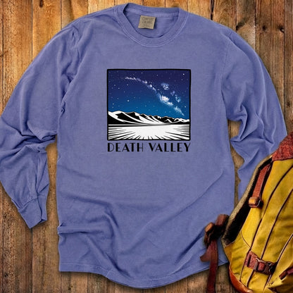 Death Valley National Park at Night Cotton Long Sleeve