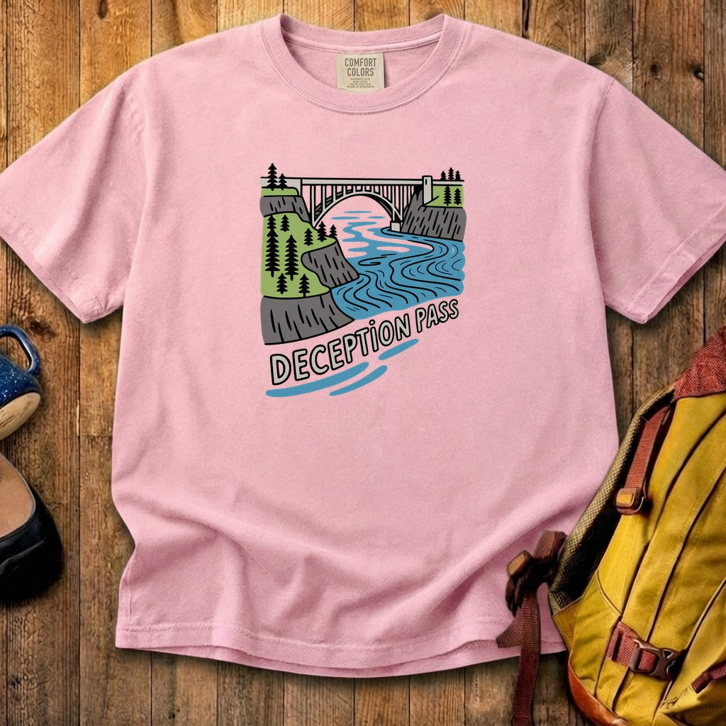 Deception Pass State Park Cotton T-Shirt