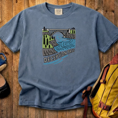 Deception Pass State Park Cotton T-Shirt