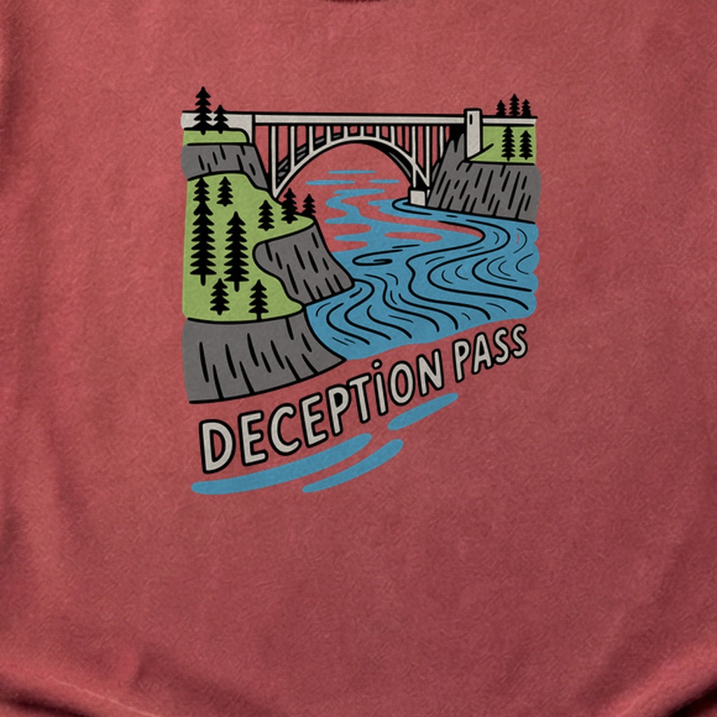 Deception Pass State Park Cotton T-Shirt