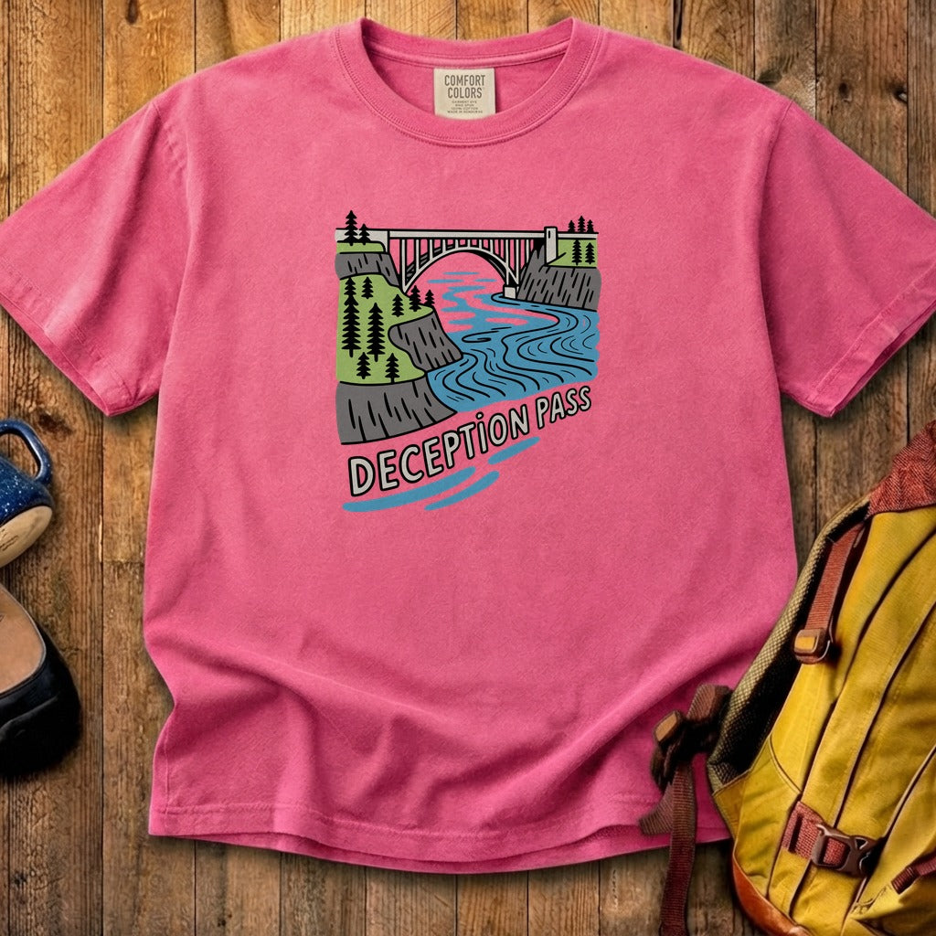 Deception Pass State Park Cotton T-Shirt