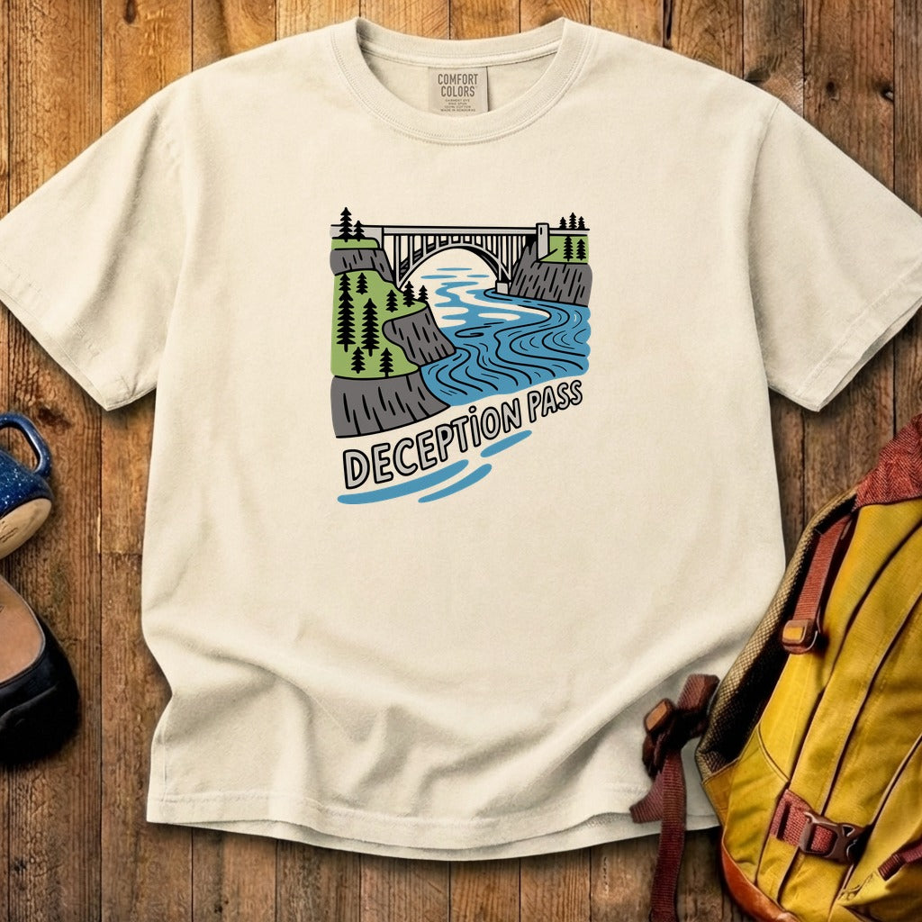 Deception Pass State Park Cotton T-Shirt