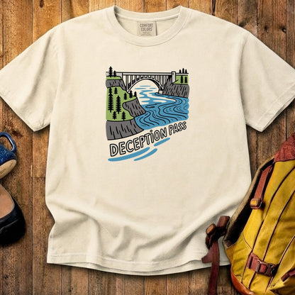 Deception Pass State Park Cotton T-Shirt