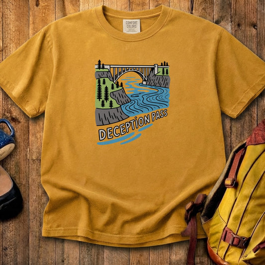 Deception Pass State Park Cotton T-Shirt