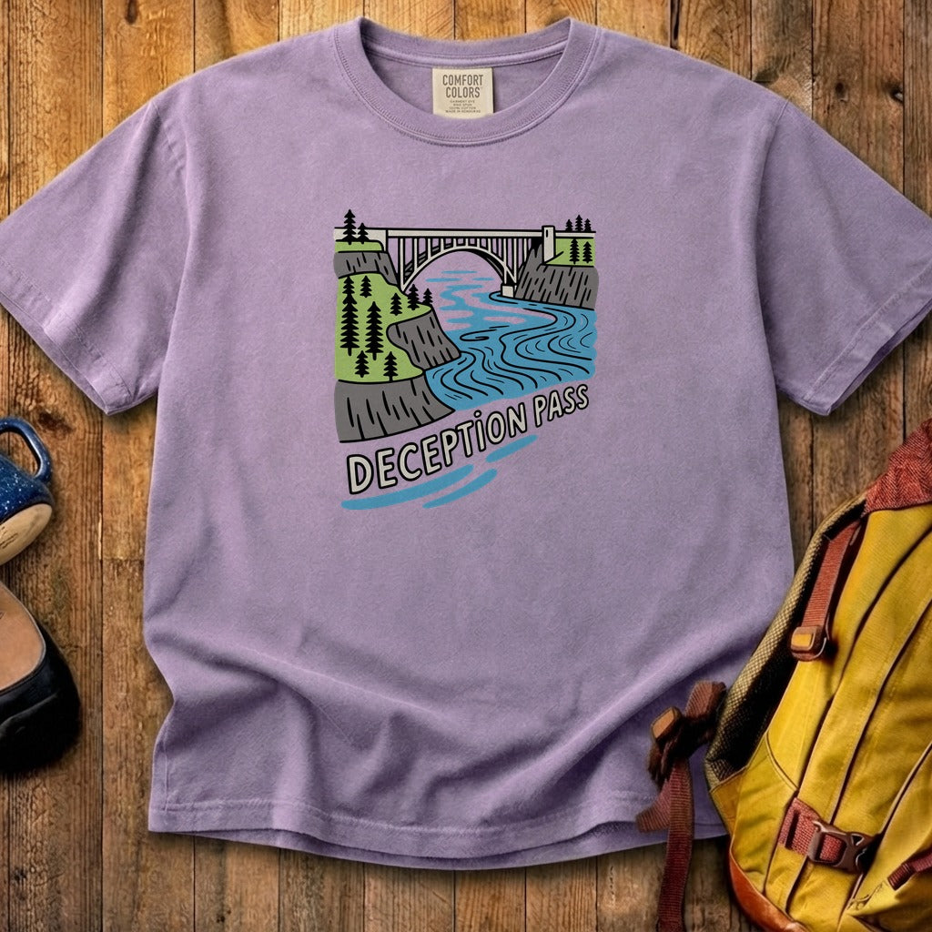Deception Pass State Park Cotton T-Shirt
