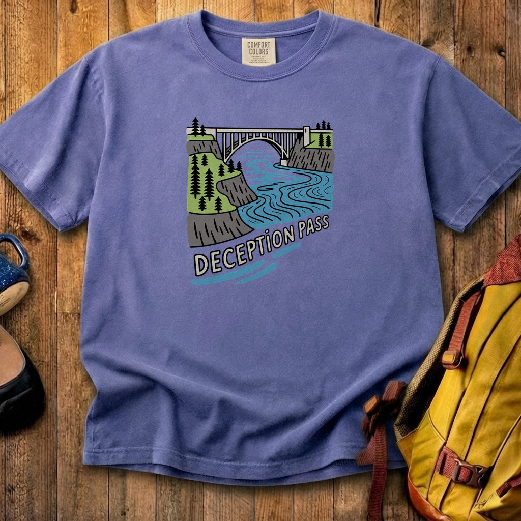 Deception Pass State Park Cotton T-Shirt
