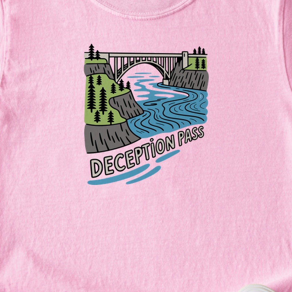 Deception Pass State Park Kids Cotton T-Shirt