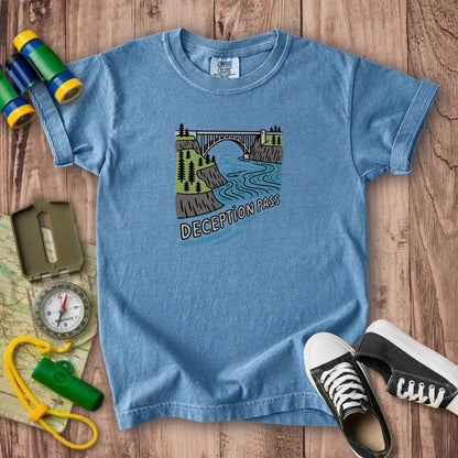 Deception Pass State Park Kids Cotton T-Shirt