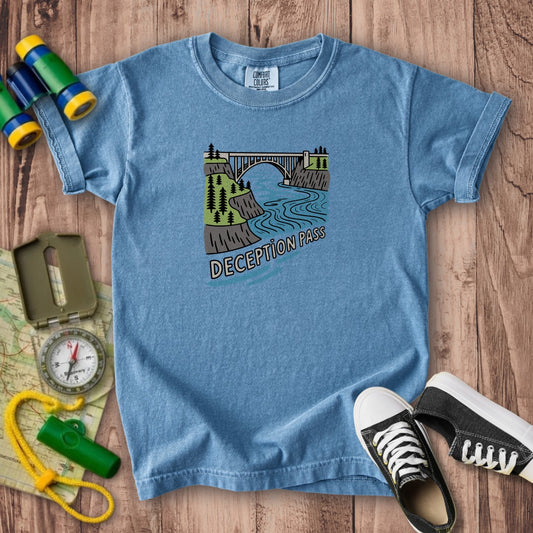 Deception Pass State Park Kids Cotton T-Shirt