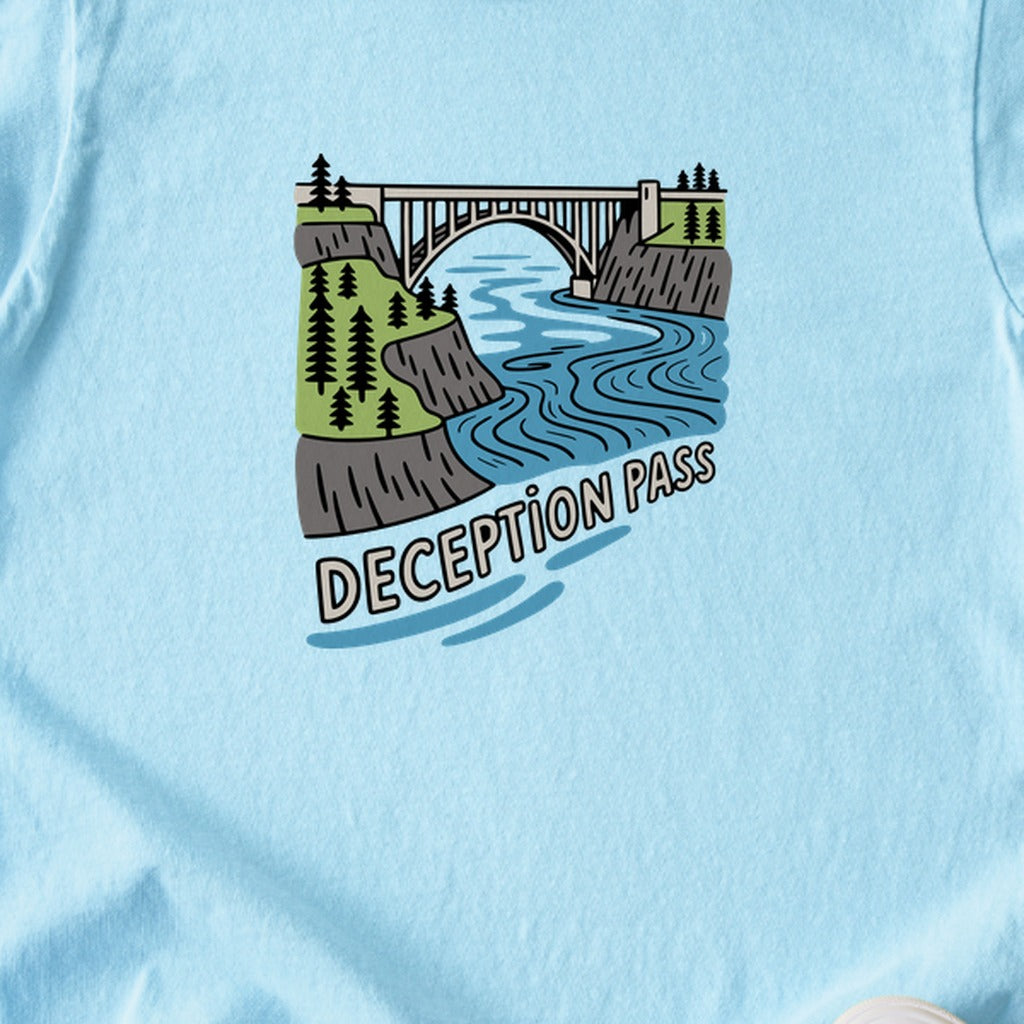 Deception Pass State Park Kids Cotton T-Shirt