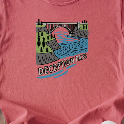 Deception Pass State Park Kids Cotton T-Shirt