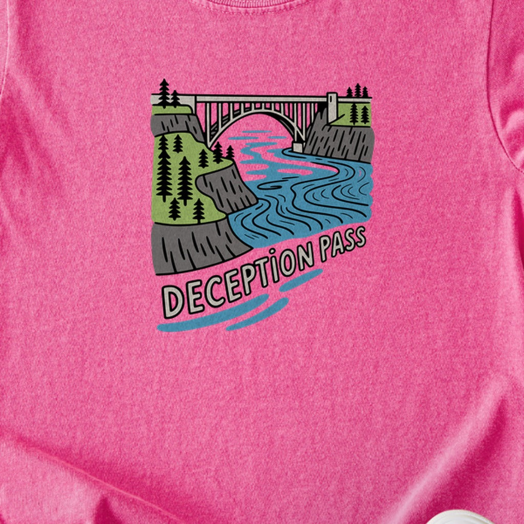 Deception Pass State Park Kids Cotton T-Shirt
