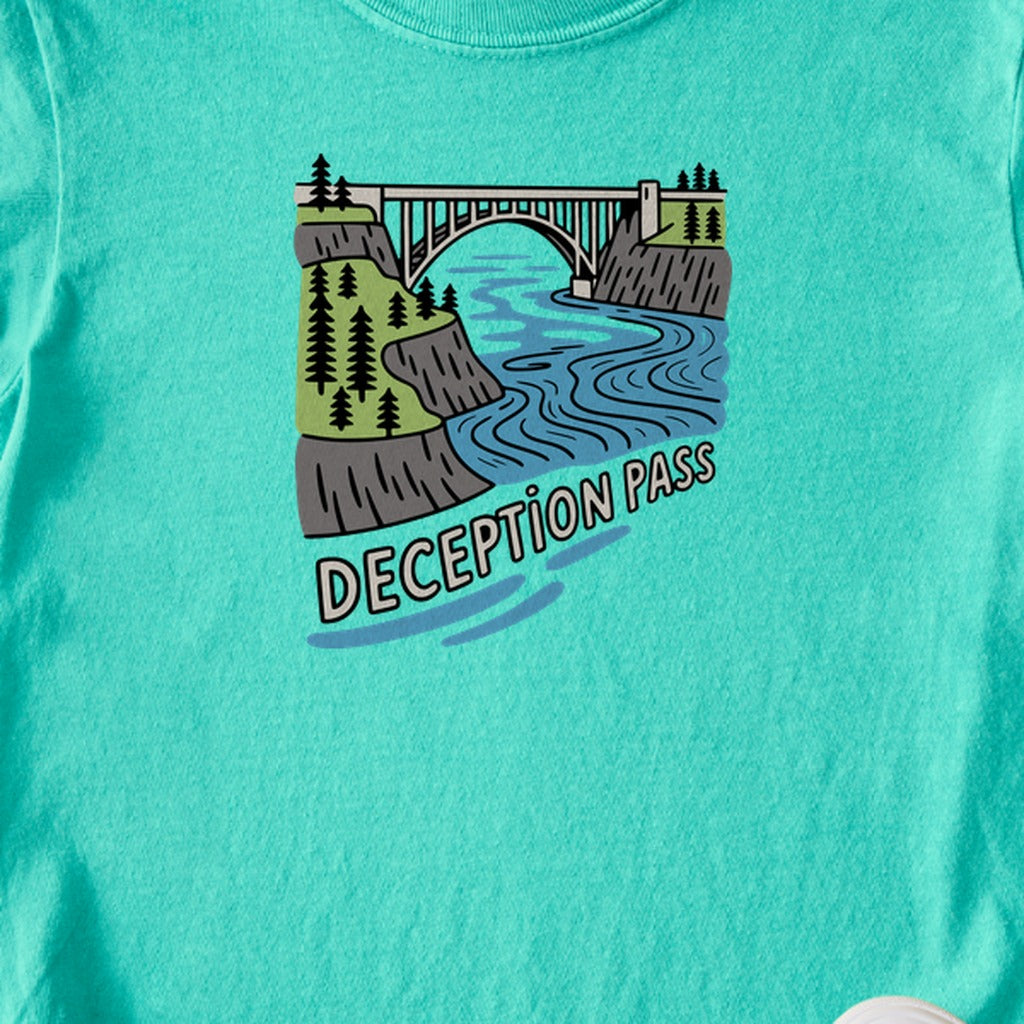 Deception Pass State Park Kids Cotton T-Shirt