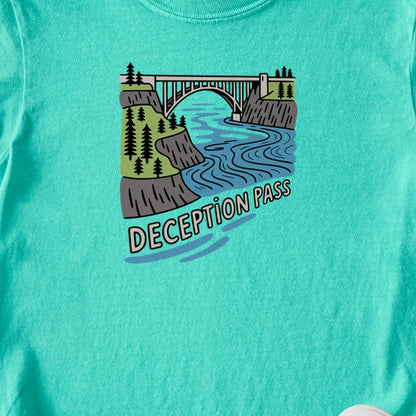 Deception Pass State Park Kids Cotton T-Shirt
