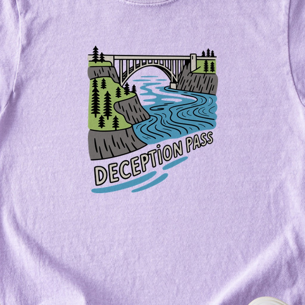 Deception Pass State Park Kids Cotton T-Shirt