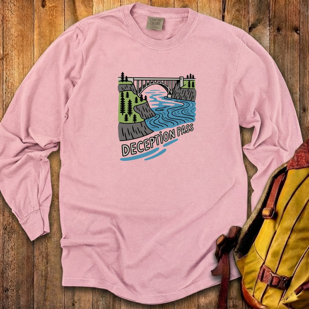 Deception Pass State Park Cotton Long Sleeve
