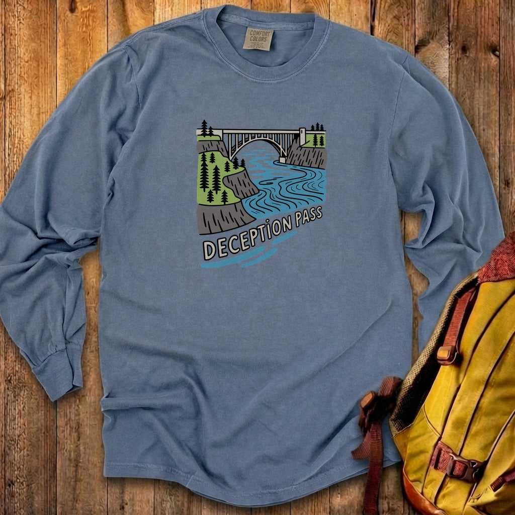 Deception Pass State Park Cotton Long Sleeve