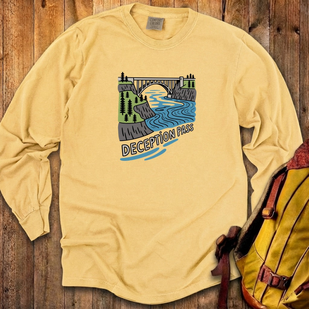 Deception Pass State Park Cotton Long Sleeve