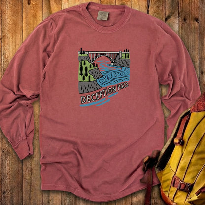 Deception Pass State Park Cotton Long Sleeve