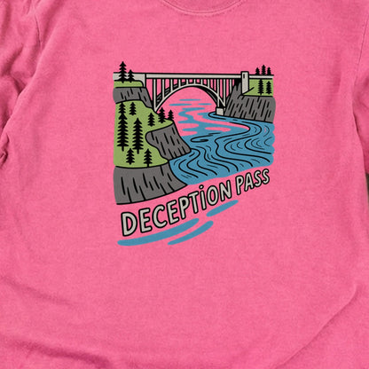 Deception Pass State Park Cotton Long Sleeve