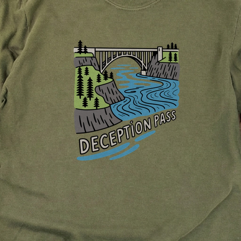 Deception Pass State Park Cotton Long Sleeve