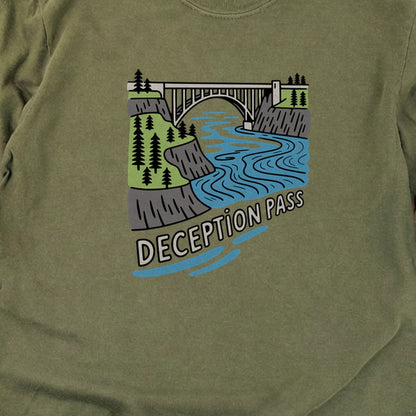 Deception Pass State Park Cotton Long Sleeve