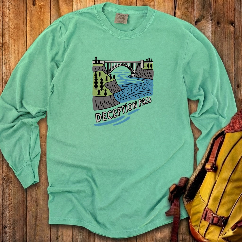 Deception Pass State Park Cotton Long Sleeve