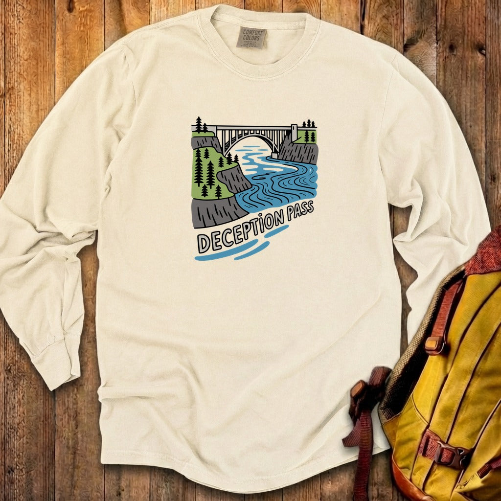 Deception Pass State Park Cotton Long Sleeve