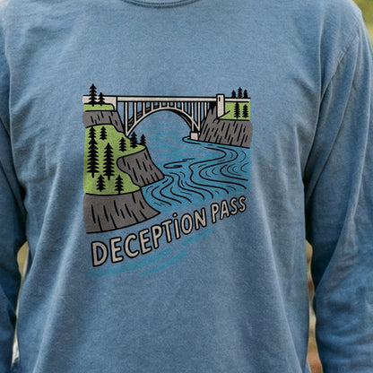 Deception Pass State Park Cotton Long Sleeve
