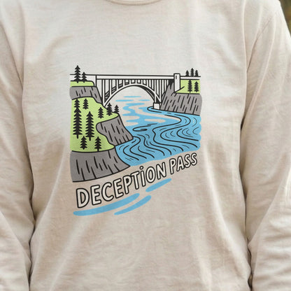 Deception Pass State Park Cotton Long Sleeve