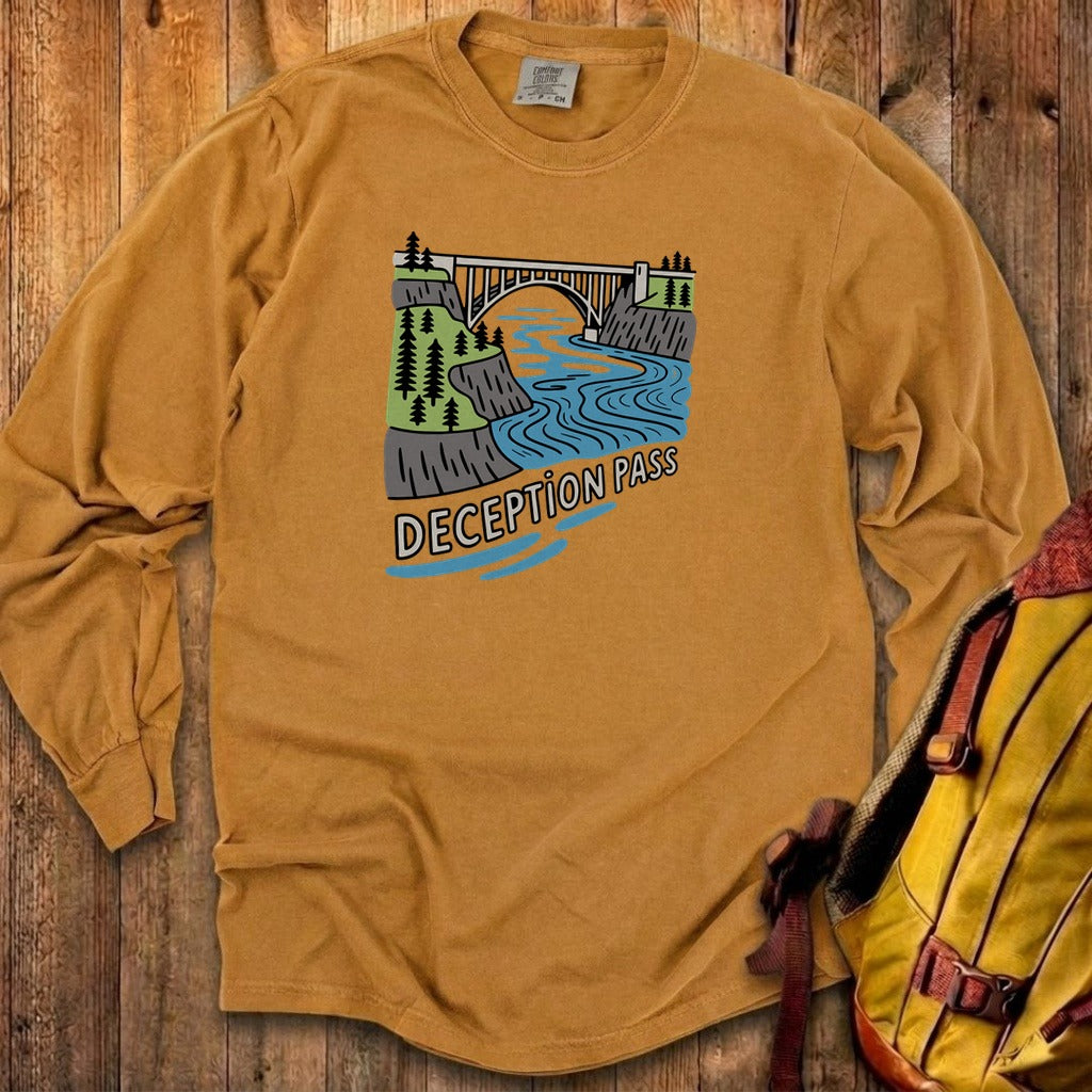 Deception Pass State Park Cotton Long Sleeve