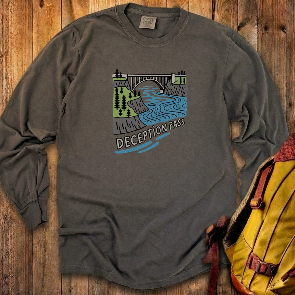 Deception Pass State Park Cotton Long Sleeve