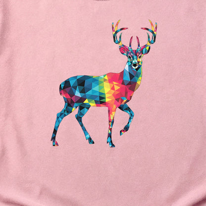 Deer Mosaic Cotton T-Shirt