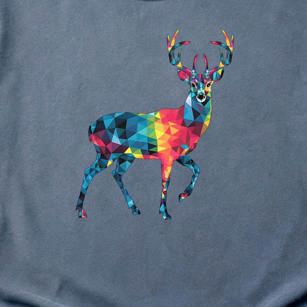 Deer Mosaic Cotton T-Shirt