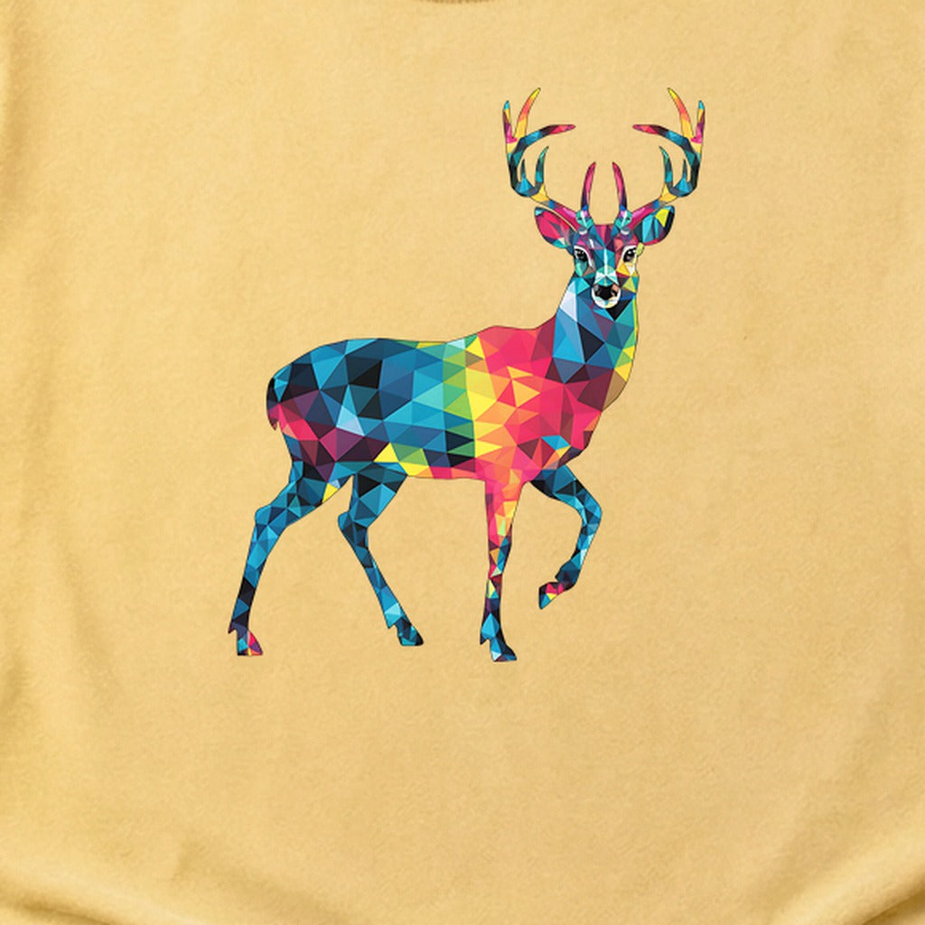 Deer Mosaic Cotton T-Shirt