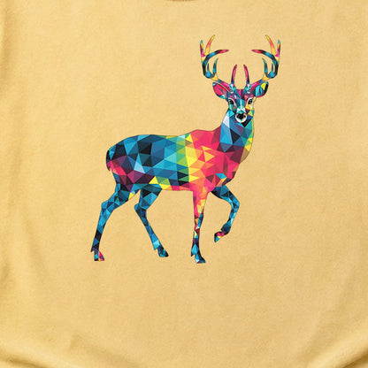 Deer Mosaic Cotton T-Shirt